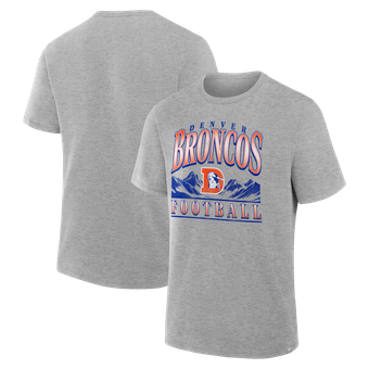 Men's Fanatics  Gray Denver Broncos Team Archives T-Shirt