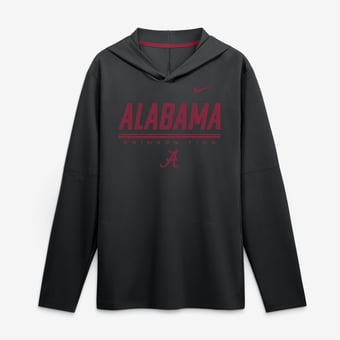 Men's Nike Black Alabama Crimson Tide 2026 Sideline Hooded Top