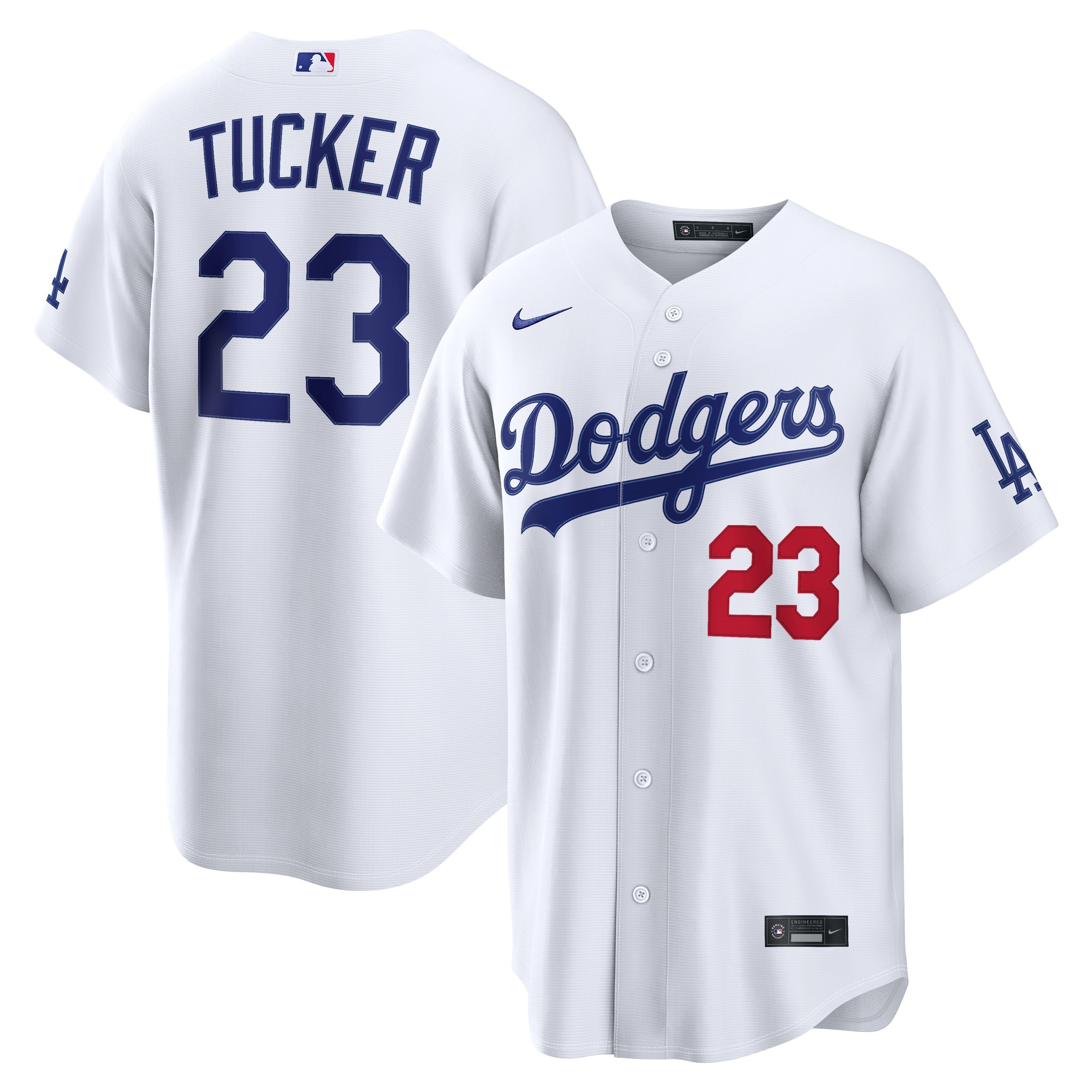 Men's Nike Kyle Tucker White Los Angeles Dodgers Home Stadium Jersey