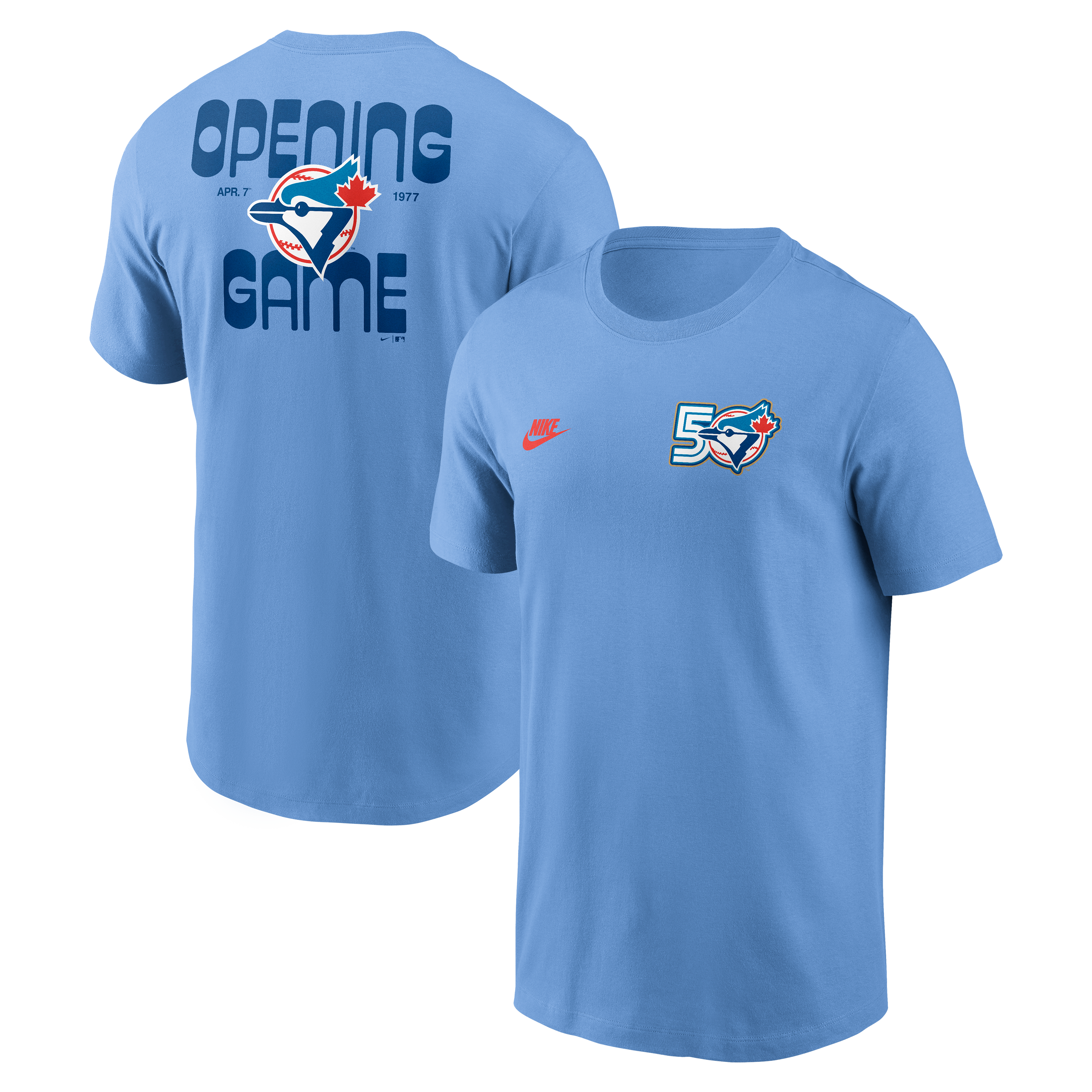 Men's Nike  Powder Blue Toronto Blue Jays 50th Season T-Shirt