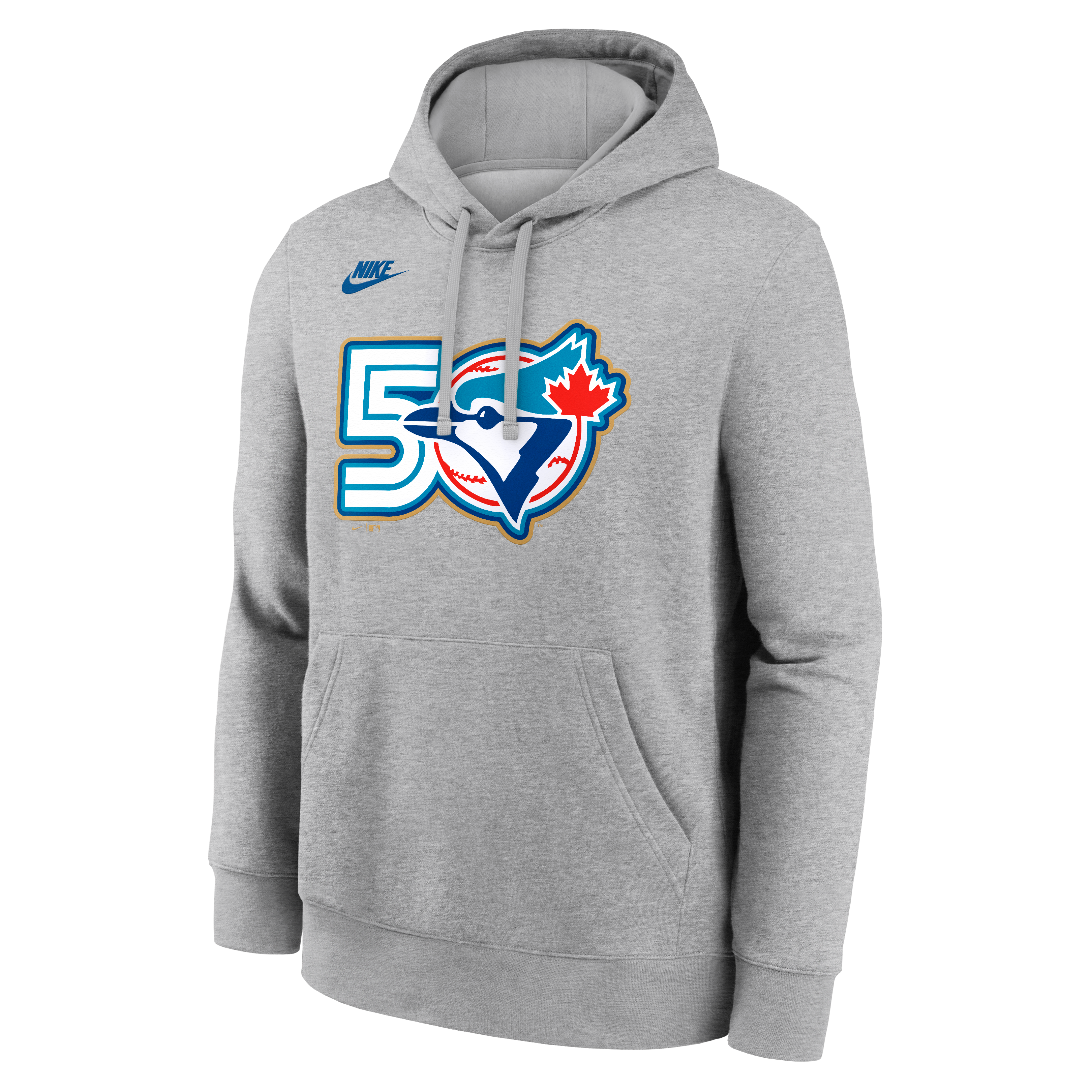 Men's Nike  Heather Gray Toronto Blue Jays 50th Season Club Hoodie