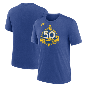 Men's Nike  Heather Royal Seattle Mariners 50th Season Tri-Blend T-Shirt