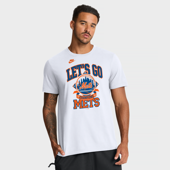 Men's Nike  White New York Mets World Series 40th Anniversary Skyline T-Shirt