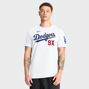 Men's Nike  White Los Angeles Dodgers 9X Champs T-Shirt