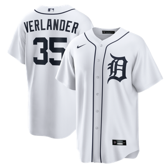 Men's Nike Justin Verlander White Detroit Tigers Home Replica Jersey