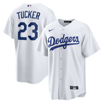 Men's Nike Kyle Tucker White Los Angeles Dodgers Home Replica Jersey