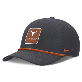 Unisex Nike Anthracite Texas Longhorns Script Rope Rise Adjustable Hat
