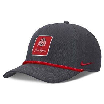 Unisex Nike Anthracite Ohio State Buckeyes Script Rope Rise Adjustable Hat