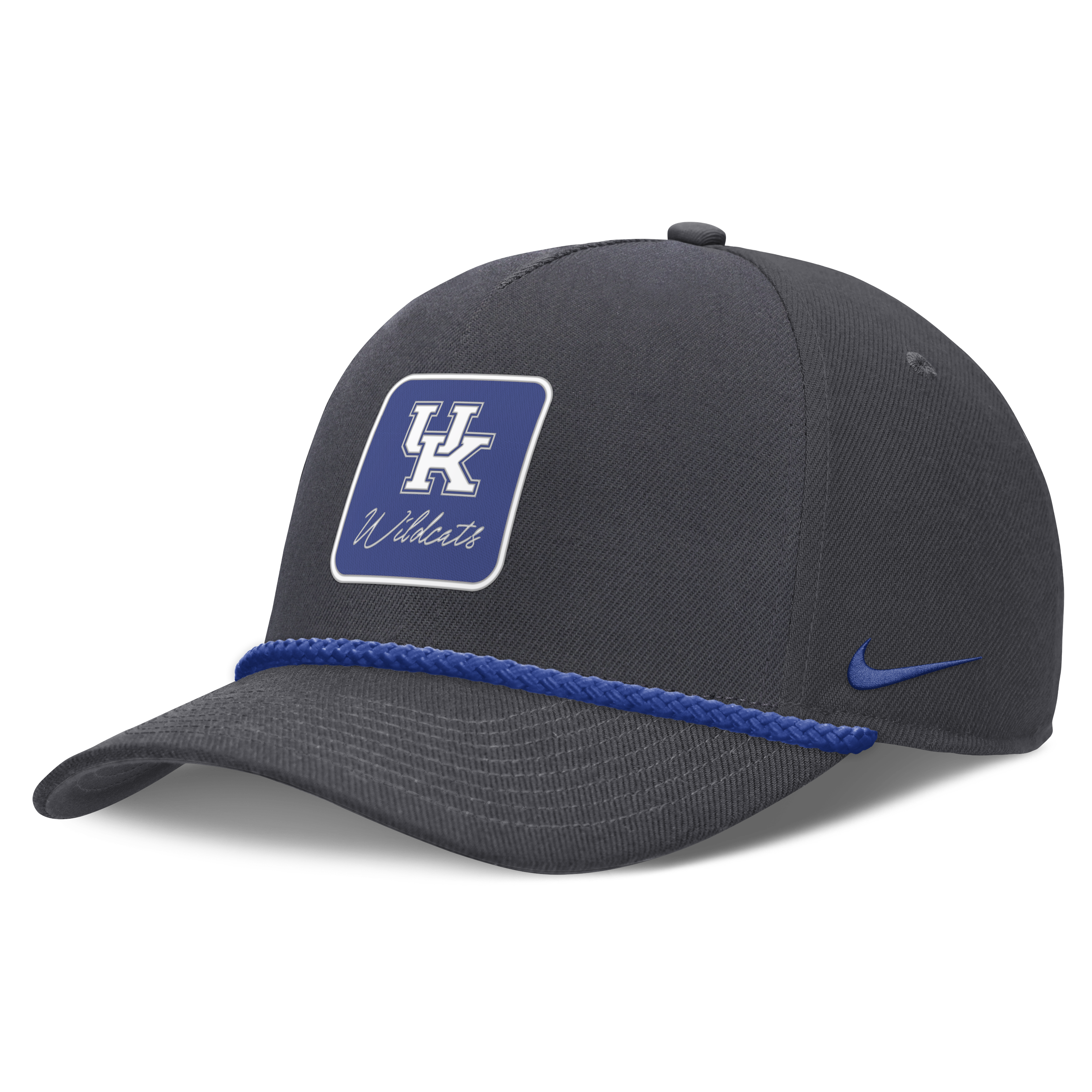 Unisex Nike Anthracite Kentucky Wildcats Script Rope Rise Adjustable Hat