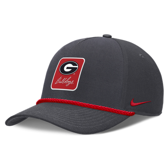 Unisex Nike Anthracite Georgia Bulldogs Script Rope Rise Adjustable Hat