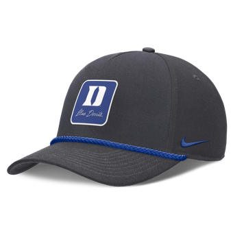 Unisex Nike Anthracite Duke Blue Devils Script Rope Rise Adjustable Hat