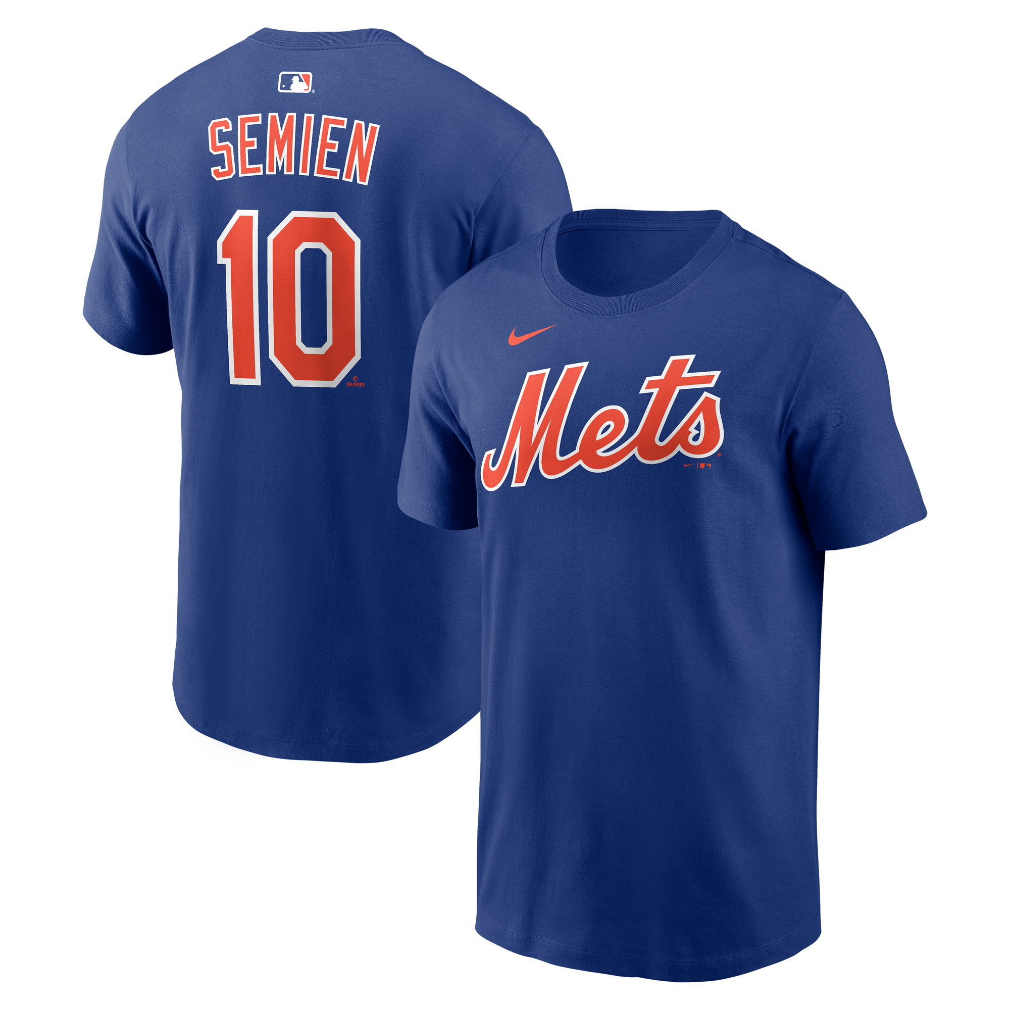 Men's Nike Marcus Semien Royal New York Mets Home Name & Number T-Shirt