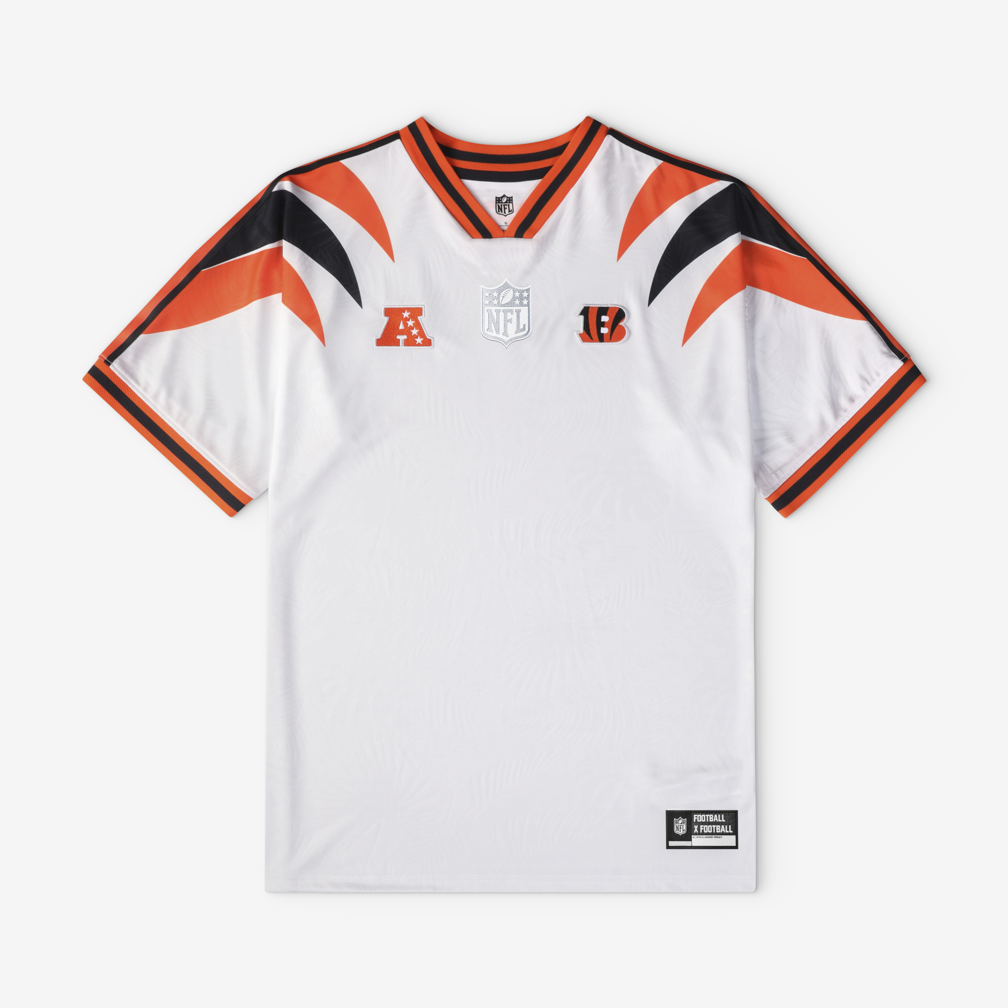 Men's Fanatics White Cincinnati Bengals Football x Football V-Neck Fan Top