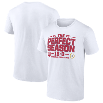 Men's Fanatics  White Indiana Hoosiers College Football Playoff 2025 National Champions Hometown T-Shirt