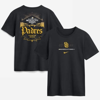 Men's Nike  Black San Diego Padres MLB World Tour: Mexico City Series Graphic T-Shirt