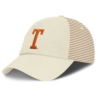 Men's Nike White Texas Longhorns Vault Logo Striped Club Adjustable Hat