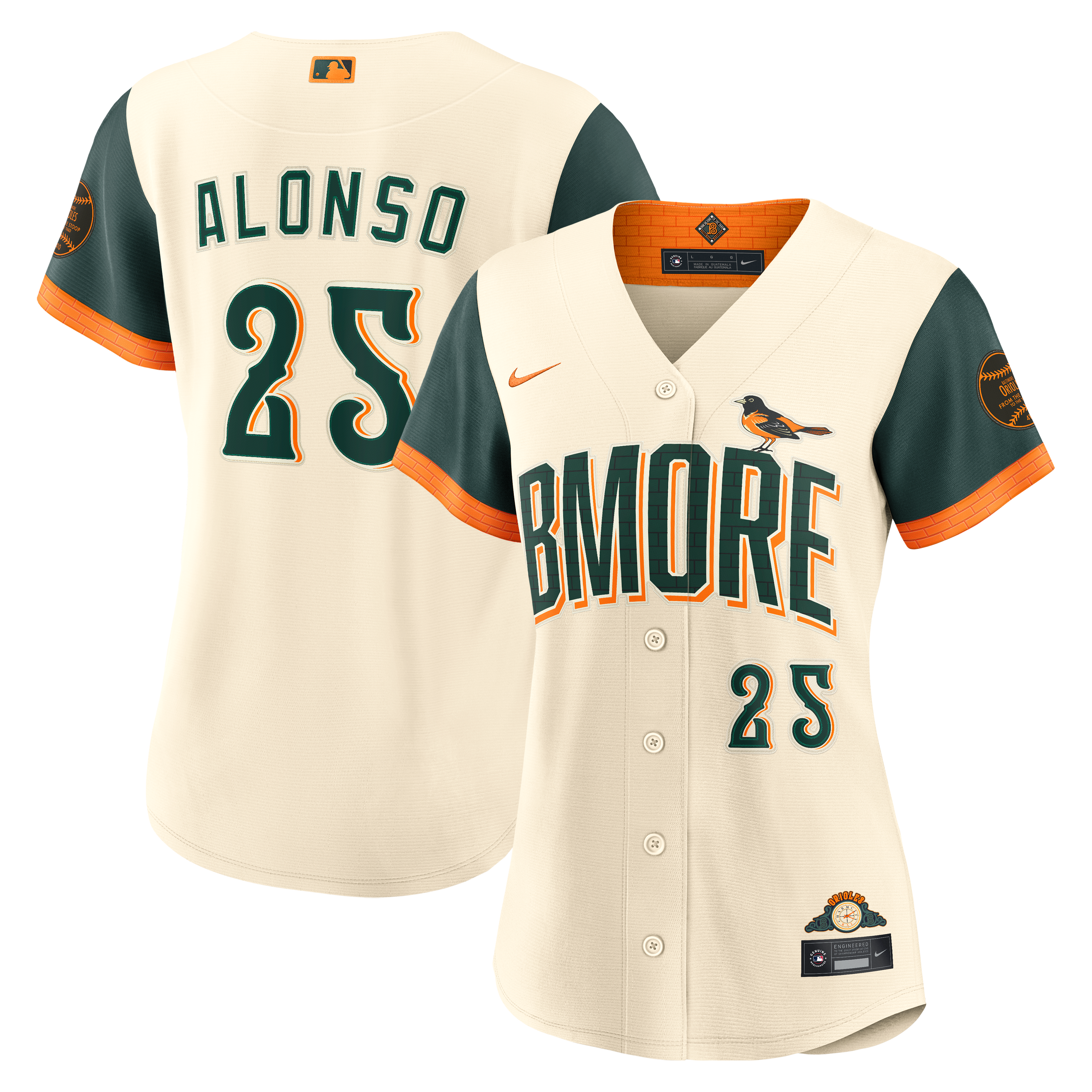 Women's Nike Pete Alonso Cream Baltimore Orioles 2026 City Connect Stadium Jersey