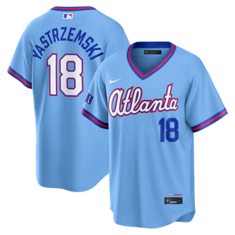 Men's Nike Mike Yastrzemski Powder Blue Atlanta Braves 2026 City Connect Stadium Jersey
