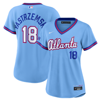 Women's Nike Mike Yastrzemski Powder Blue Atlanta Braves 2026 City Connect Stadium Jersey