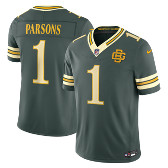 Men's Nike Micah Parsons Green Green Bay Packers 2026 Rivalries Collection Stitched Limited Jersey