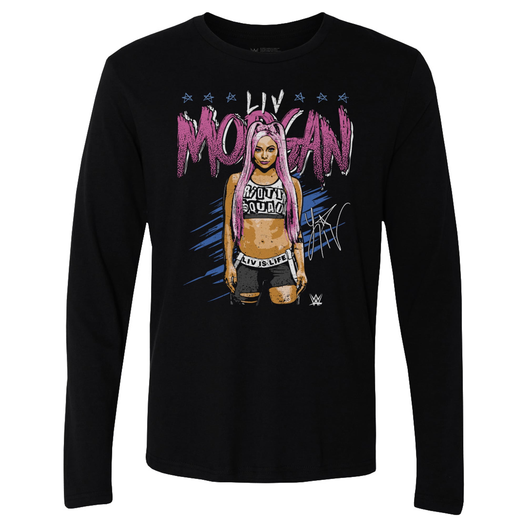 Men's 500 Level Black Liv Morgan Pop Long Sleeve T-Shirt