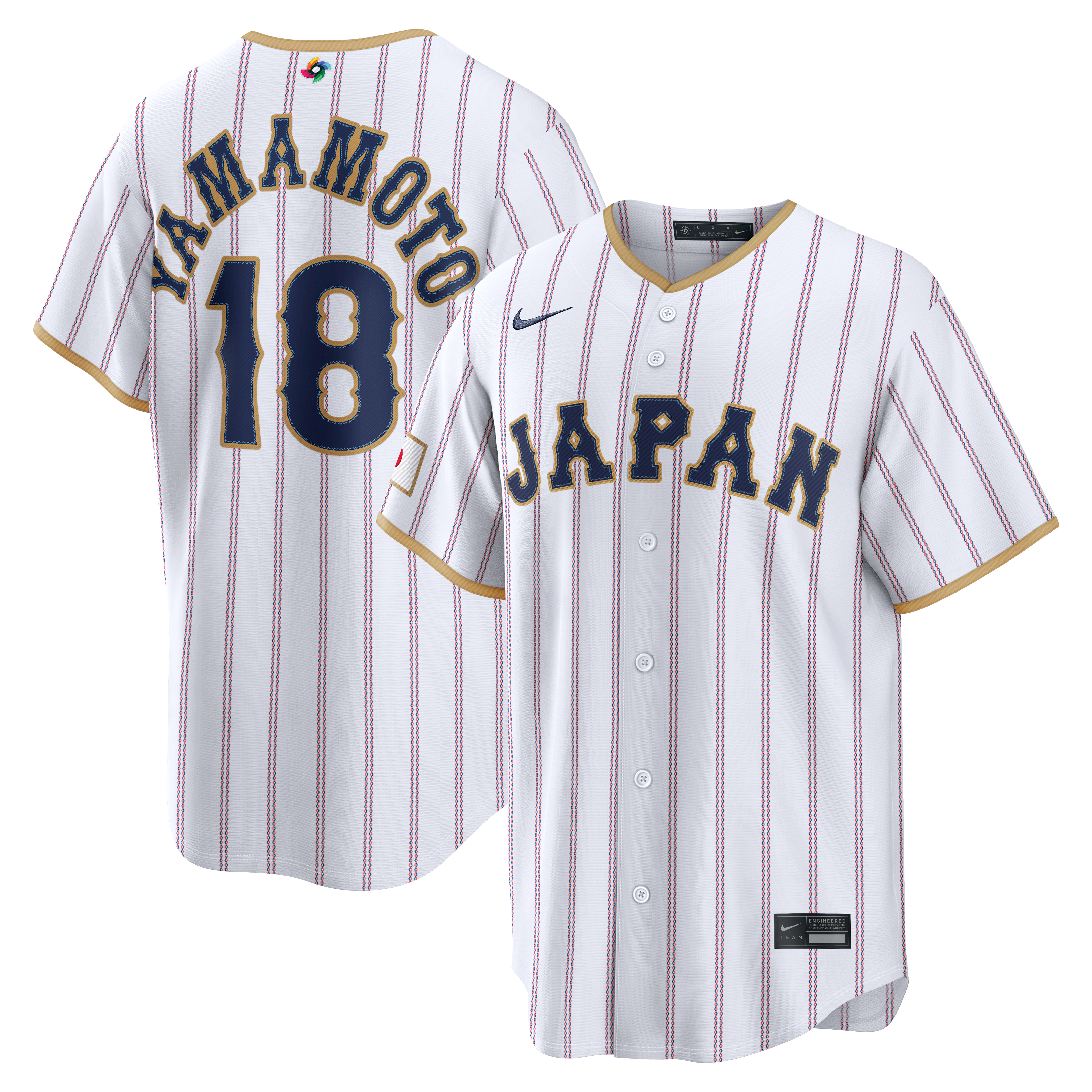 Men's Nike Yoshinobu Yamamoto White Japan Baseball 2026 World Baseball Classic Home Stadium Jersey