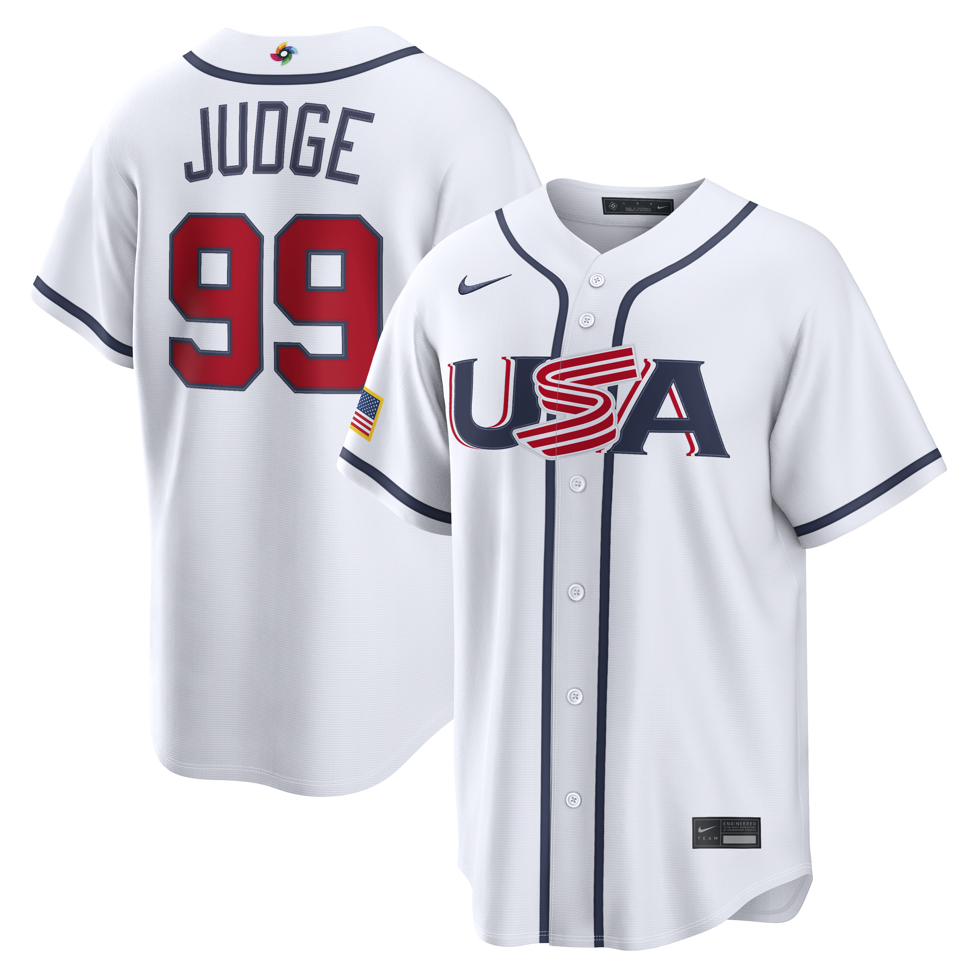Men’s Nike Aaron Judge White USA Baseball 2026 World Baseball Classic Home Stadium Jersey Men’s Nike Aaron Judge White USA Baseball 2026 World Baseball Classic Home Stadium Jersey