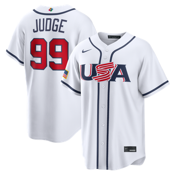 Men's Nike Aaron Judge White USA Baseball 2026 World Baseball Classic Home Stadium Jersey