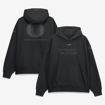 Men's Nike Black Oregon Ducks Origin of Speed Air Hoodie