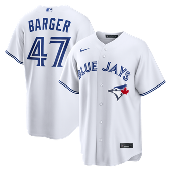 Men's Nike Addison Barger White Toronto Blue Jays Home Replica Jersey