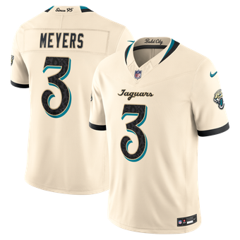 Men's Nike Jakobi Meyers Natural Jacksonville Jaguars 2026 Rivalries Collection Stitched Limited Jersey