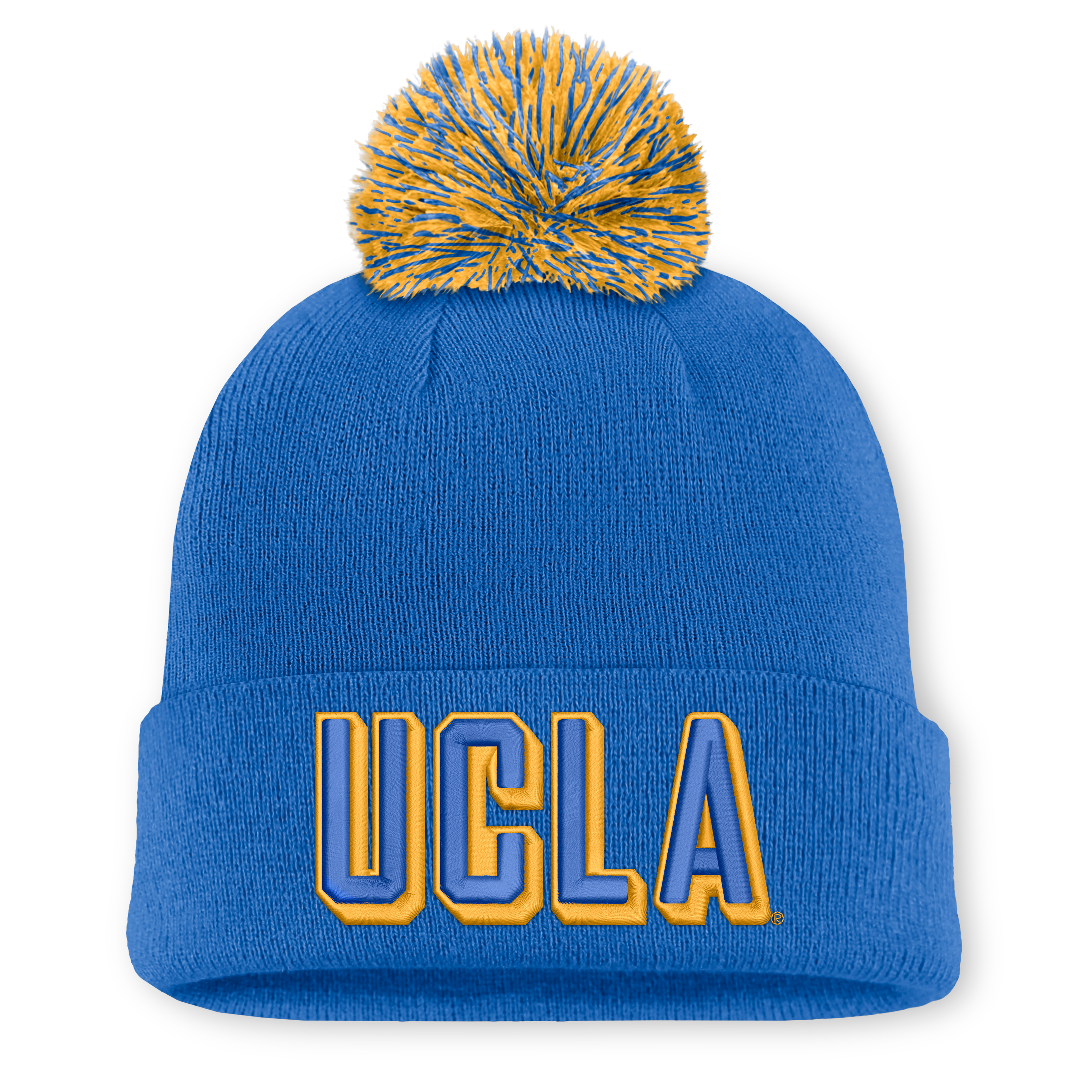 Unisex Nike Blue UCLA Bruins Letter Mascot Knit Hat with Pom