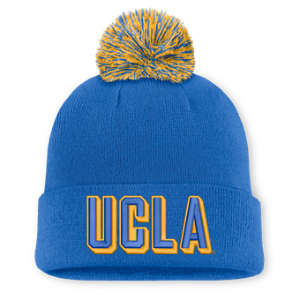 Unisex Nike Blue UCLA Bruins Letter Mascot Knit Hat with Pom