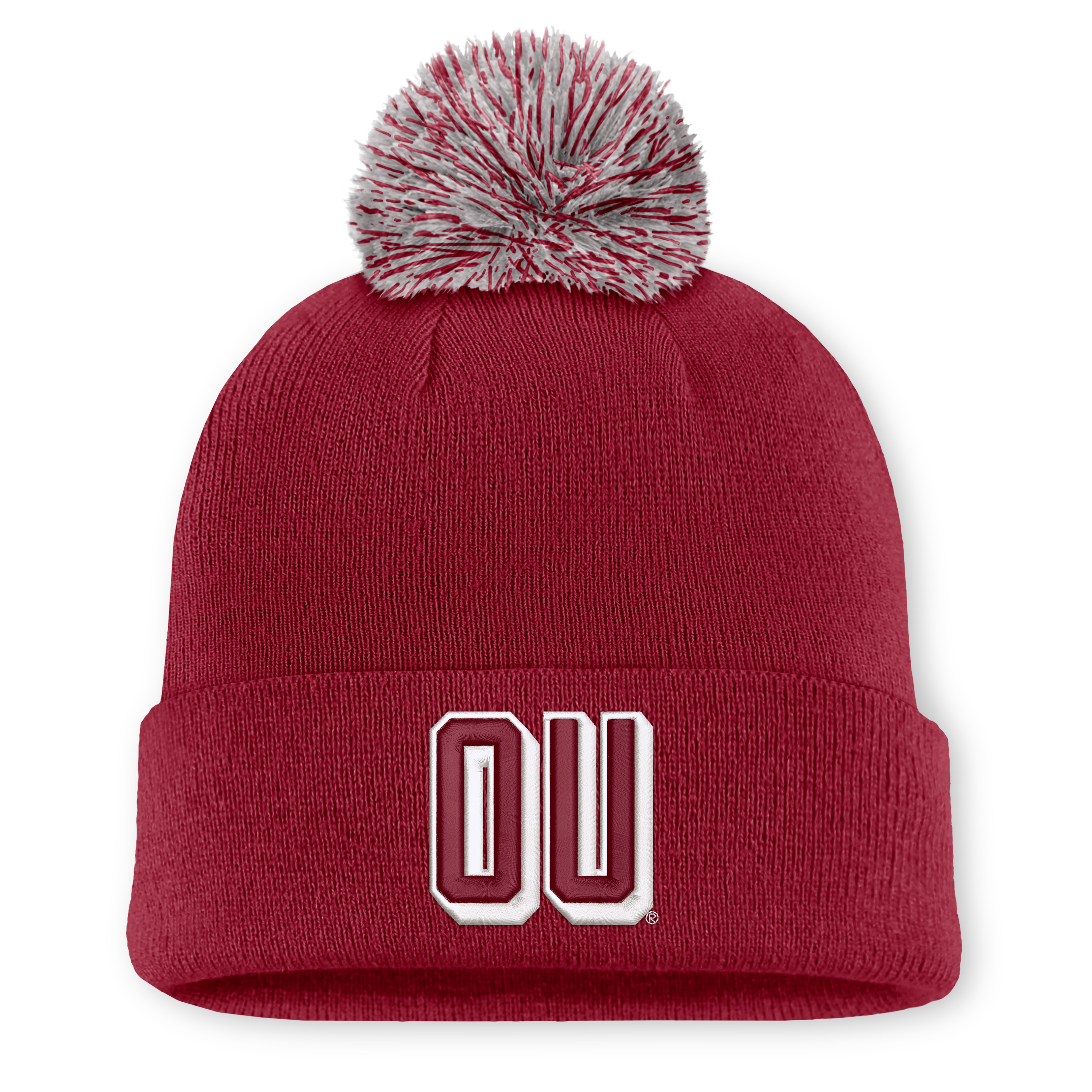 Unisex Nike Crimson Oklahoma Sooners Letter Mascot Knit Hat with Pom