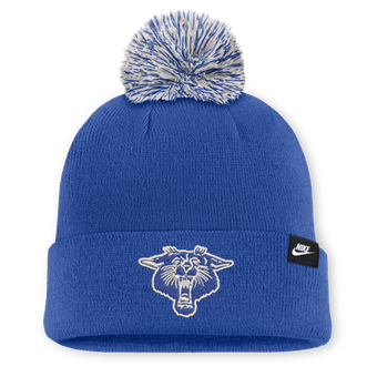 Unisex Nike Royal Kentucky Wildcats Letter Mascot Knit Hat with Pom