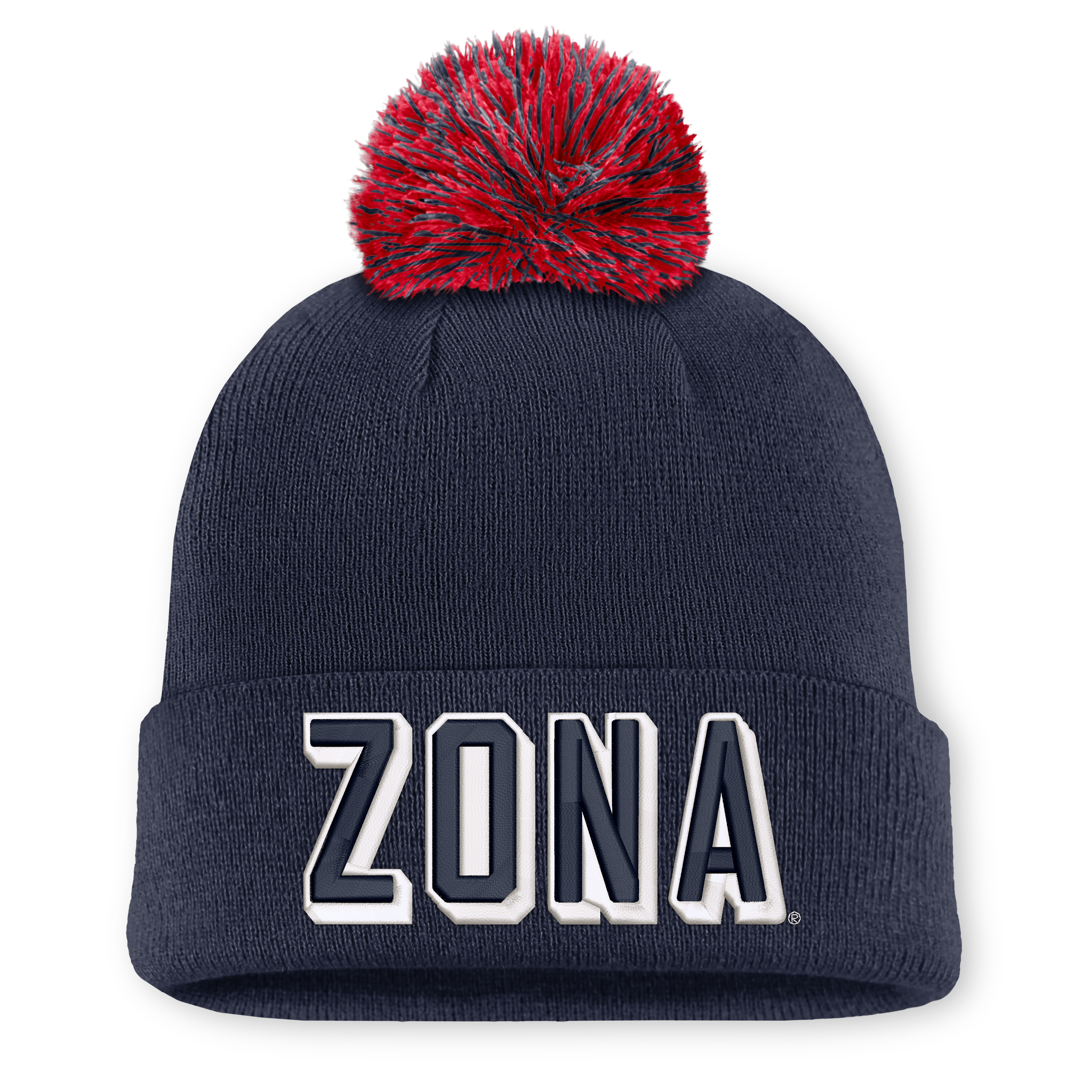 Unisex Nike Navy Arizona Wildcats Letter Mascot Knit Hat with Pom