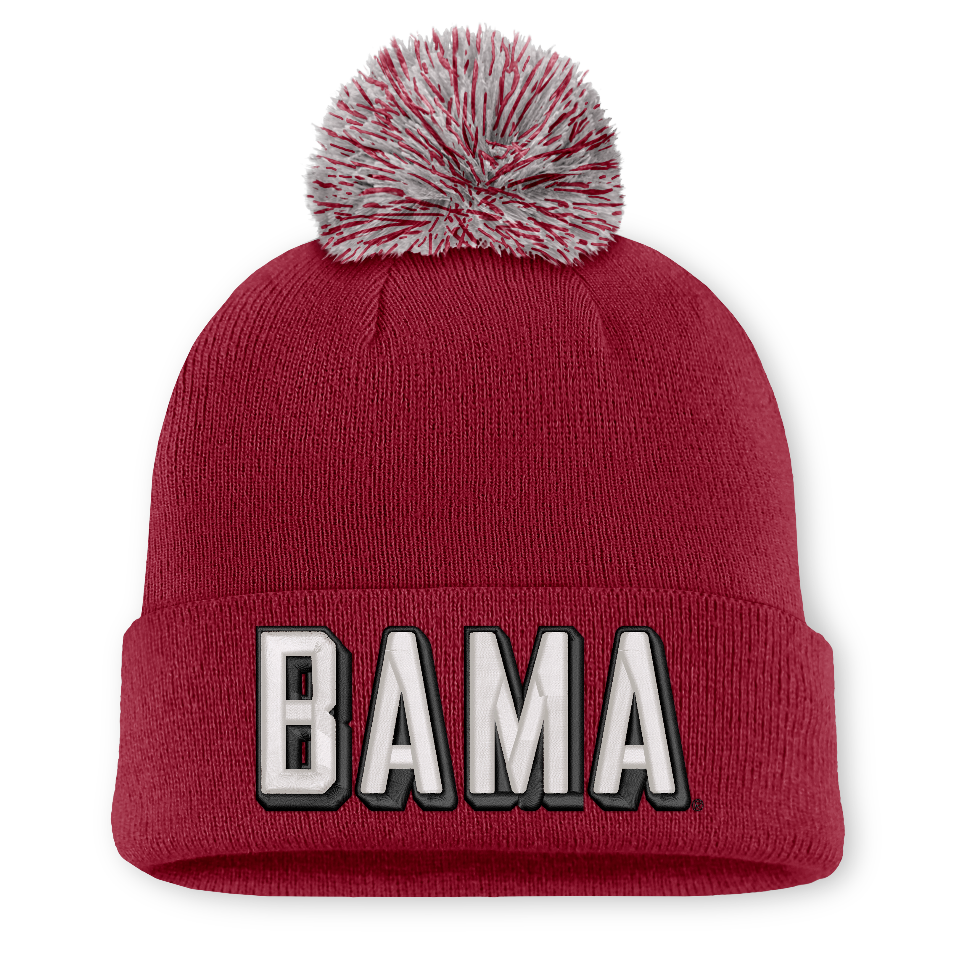 Unisex Nike Crimson Alabama Crimson Tide Letter Mascot Knit Hat with Pom