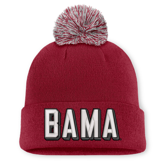 Unisex Nike Crimson Alabama Crimson Tide Letter Mascot Knit Hat with Pom