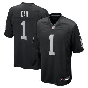 Men's Nike Number 1 Dad Black Las Vegas Raiders Game Jersey