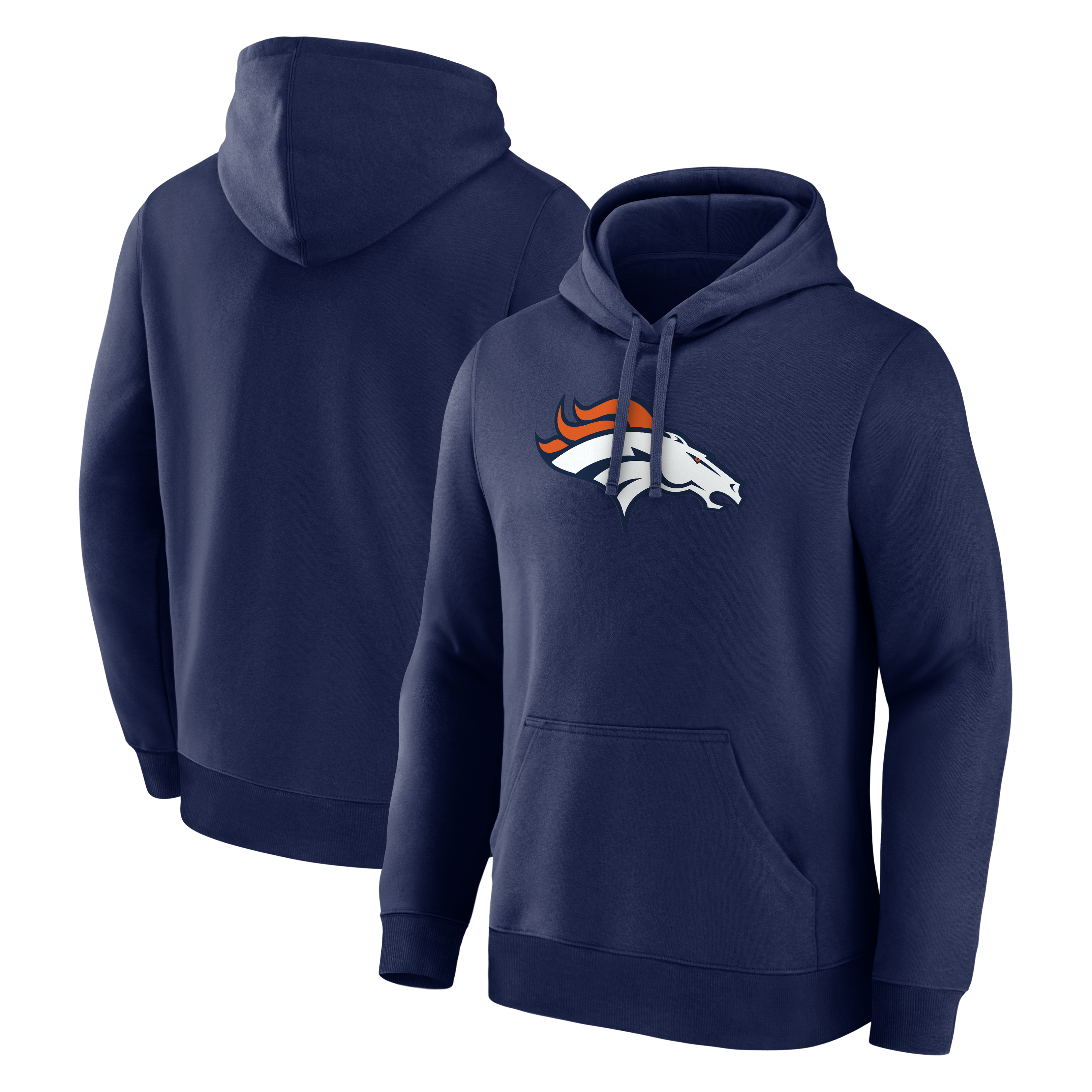 Logo Athletic Men's Navy Denver Broncos Primary Logo Hoodie - Navy