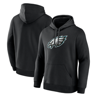 Men's Logo Athletic Black Philadelphia Eagles Primary Logo Hoodie