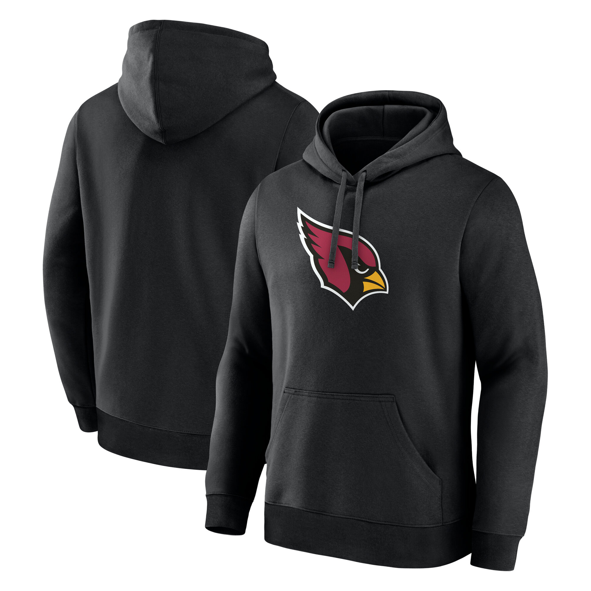 Logo Athletic Men's Black Arizona Cardinals Primary Logo Hoodie - Black