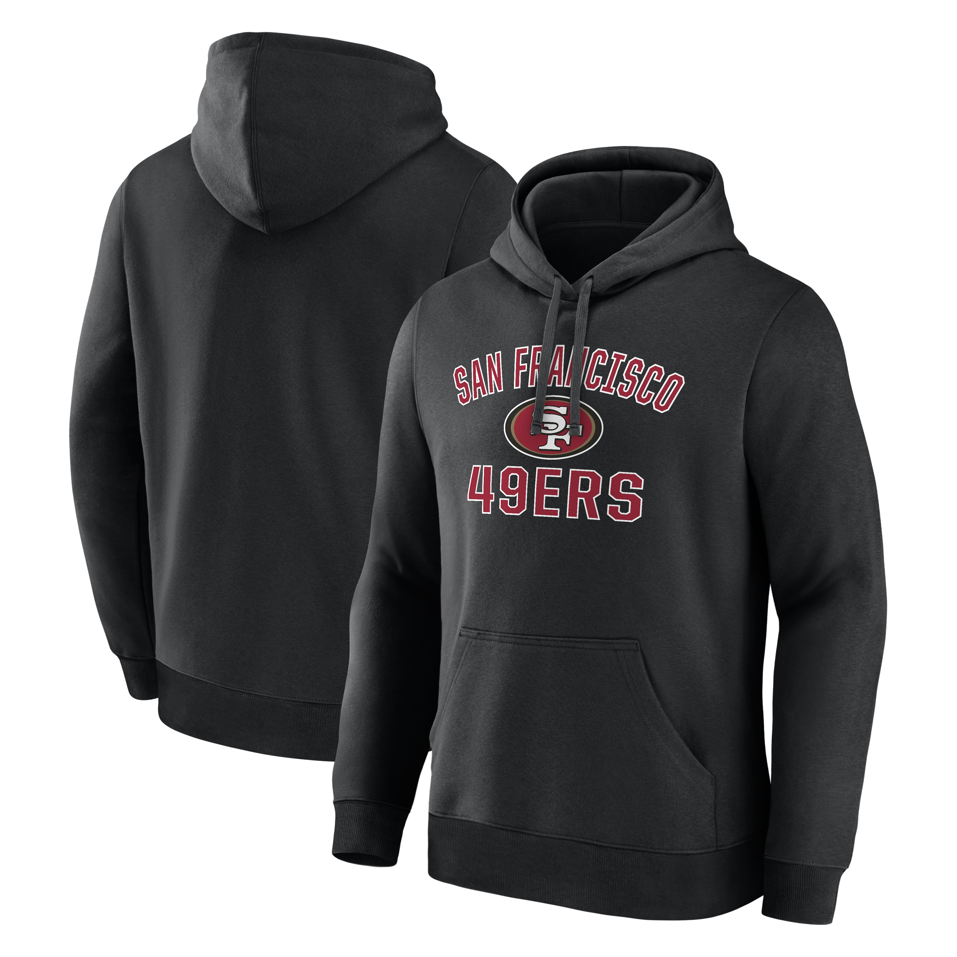 Men’s Logo Athletic Black San Francisco 49ers Arch Victory Hoodie Men’s Logo Athletic Black San Francisco 49ers Arch Victory Hoodie