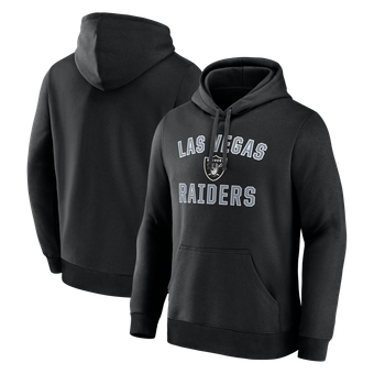 Men's Logo Athletic Black Las Vegas Raiders Arch Victory Hoodie