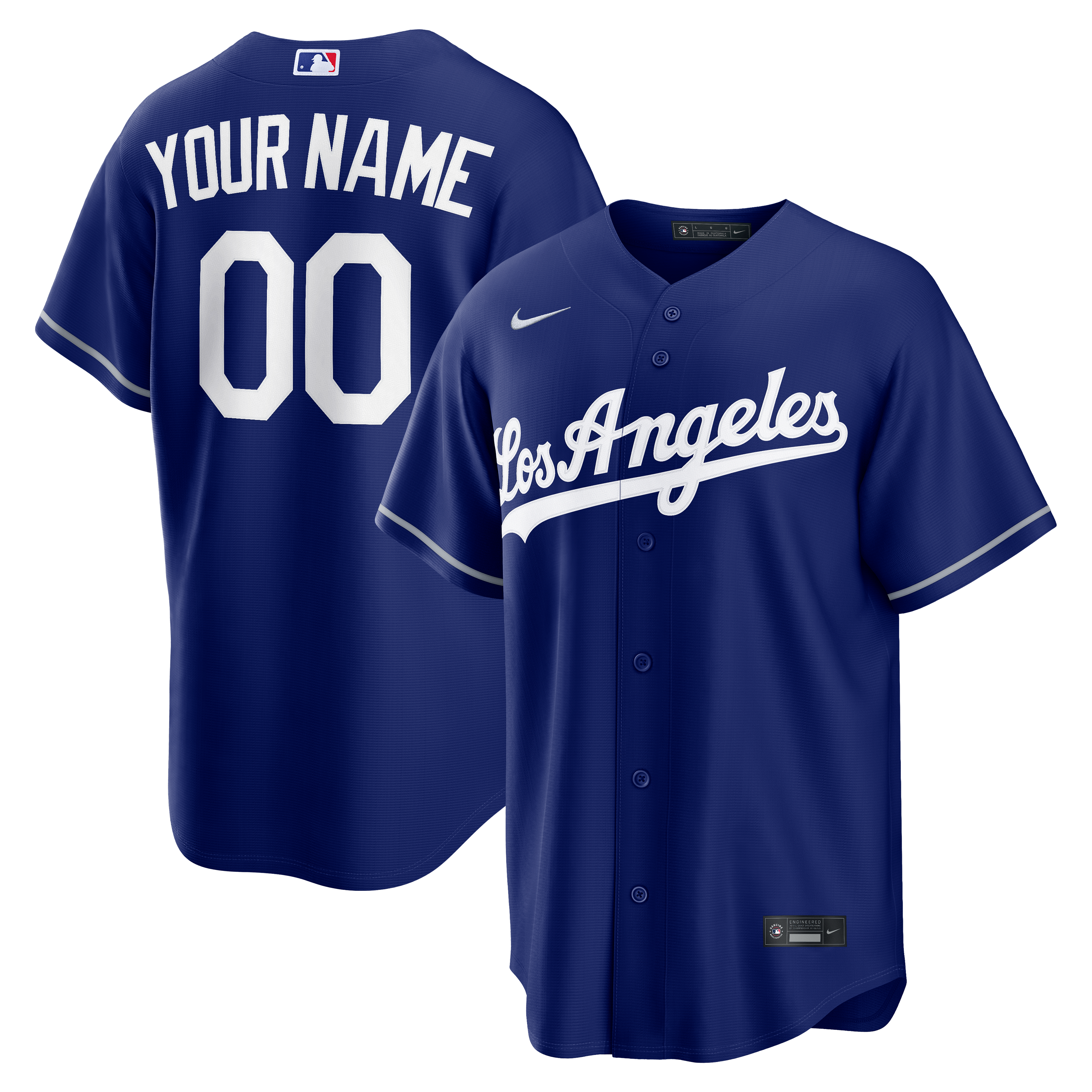 Men's Nike Royal Los Angeles Dodgers Alternate Replica Custom Jersey