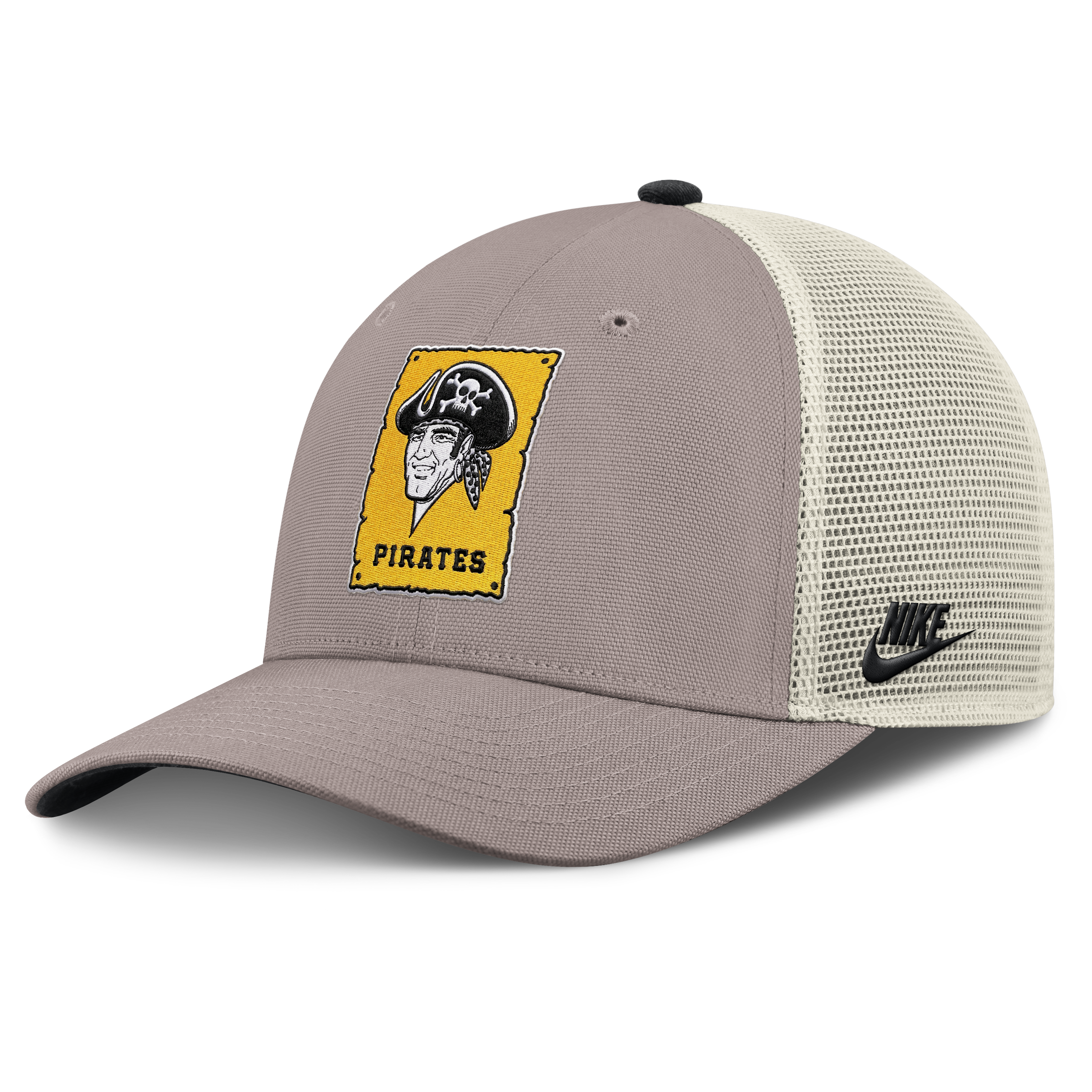 Men's Nike Khaki Pittsburgh Pirates Rise Adjustable Trucker Hat