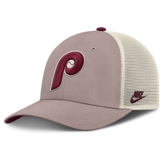 Men's Nike Khaki Philadelphia Phillies Rise Adjustable Trucker Hat
