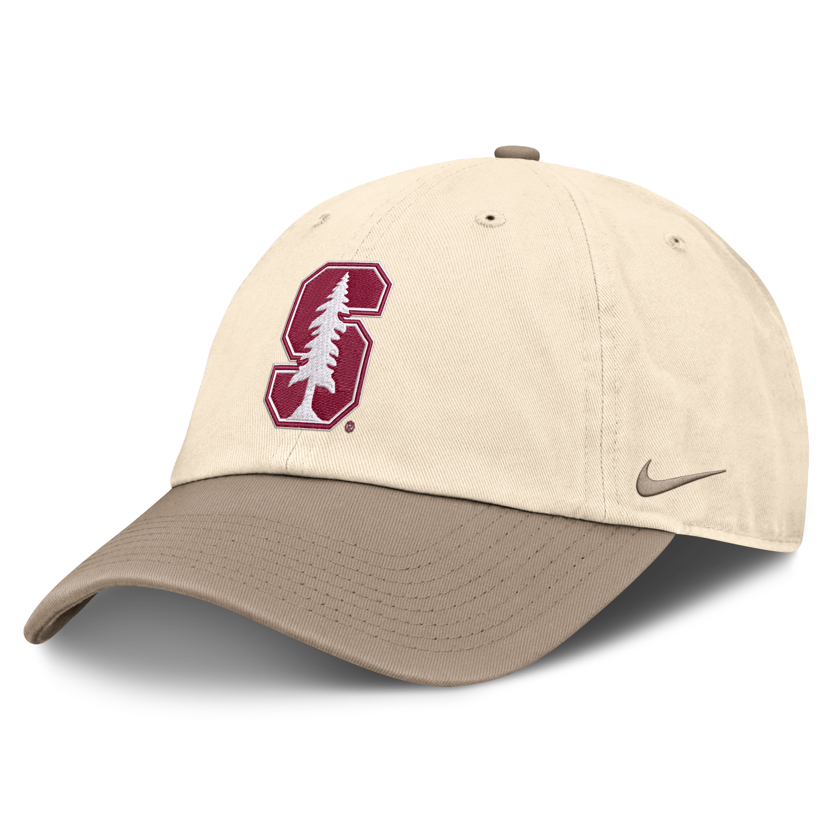 Men's Nike Natural/Khaki Stanford Cardinal Two-Tone Club Adjustable Hat