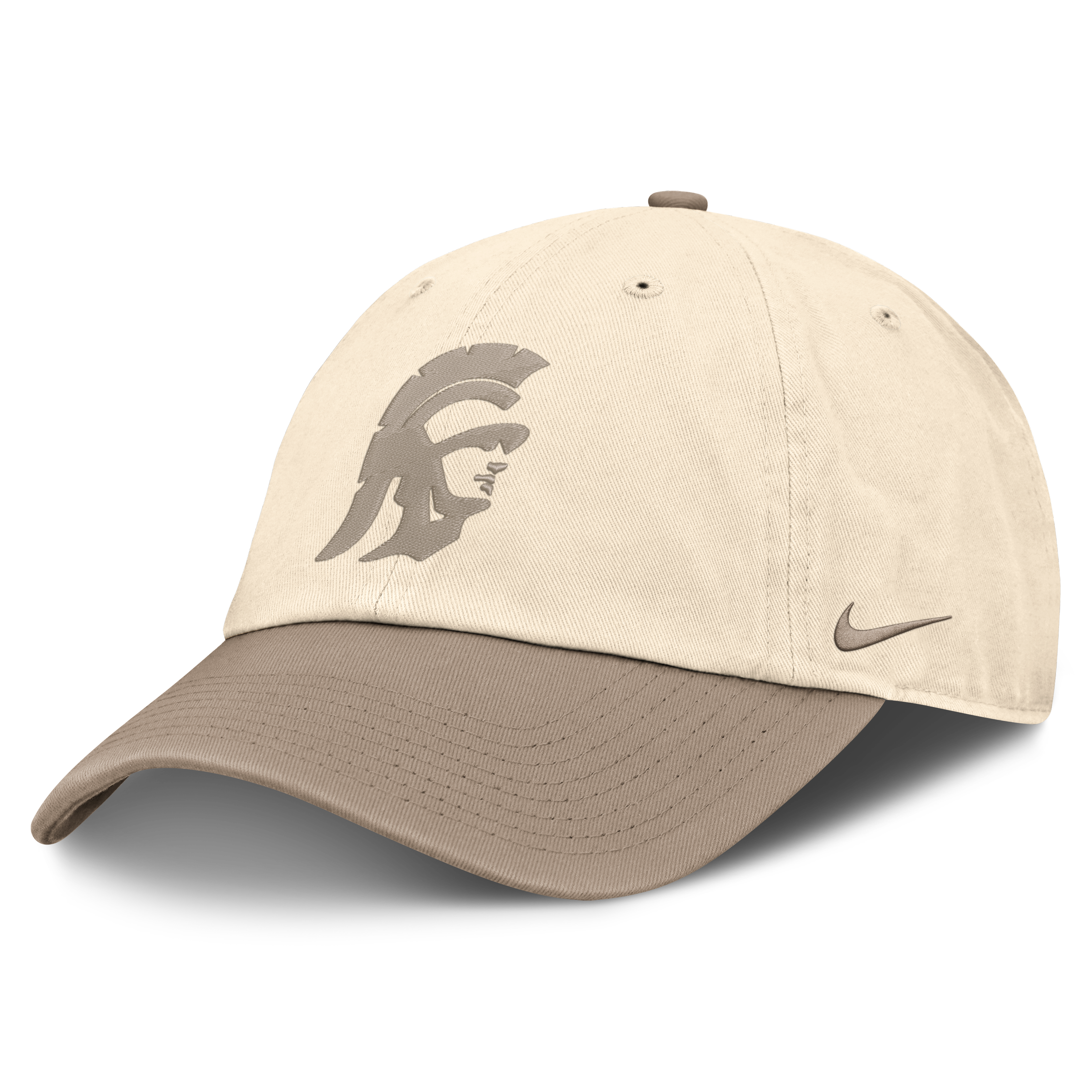 Men's Nike Natural/Khaki USC Trojans Two-Tone Club Adjustable Hat
