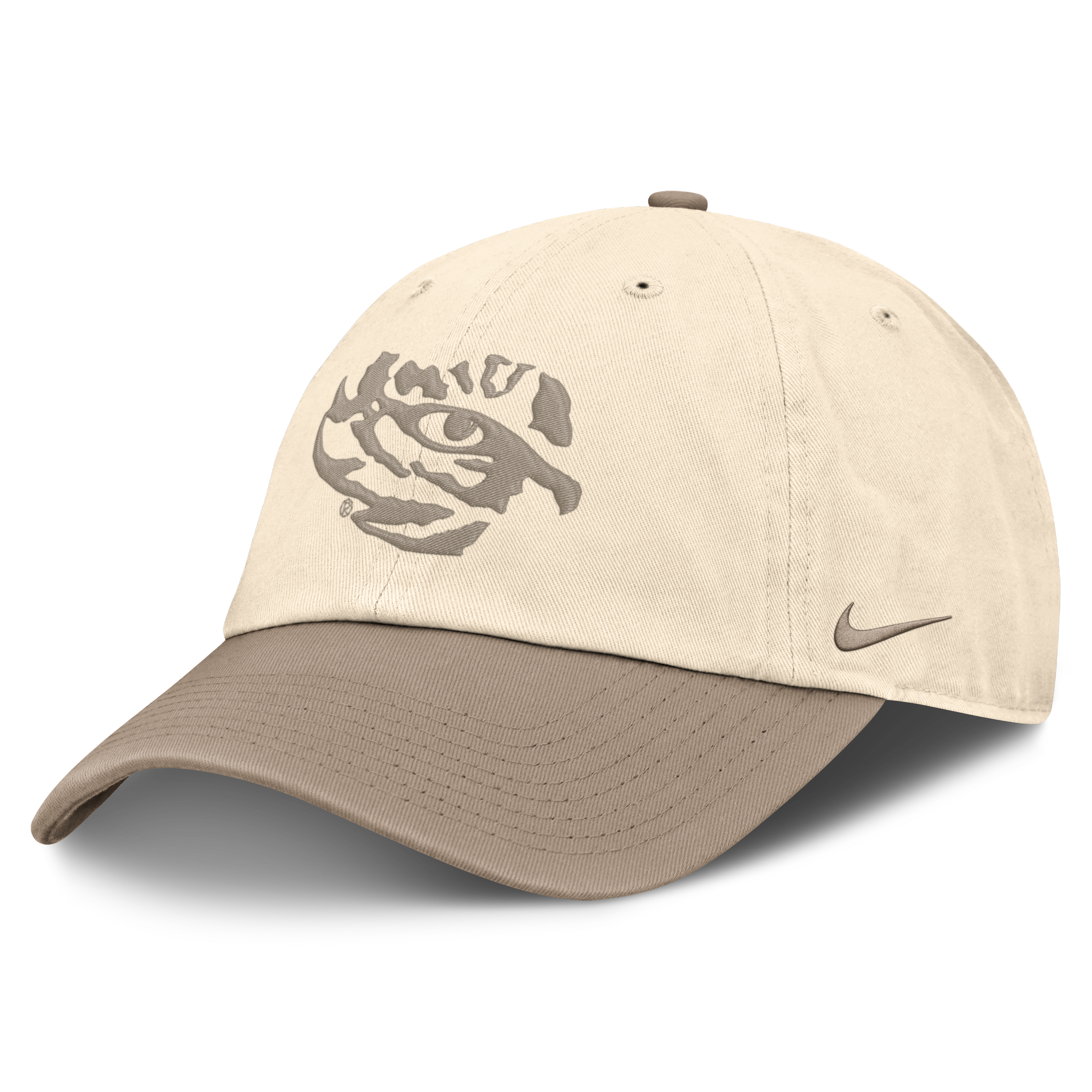 Men's Nike Natural/Khaki LSU Tigers Two-Tone Club Adjustable Hat
